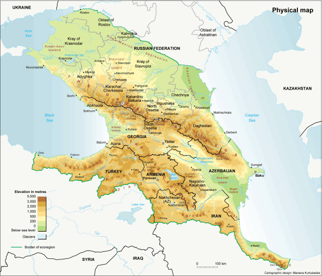 Russia NC North Caucasus Physical