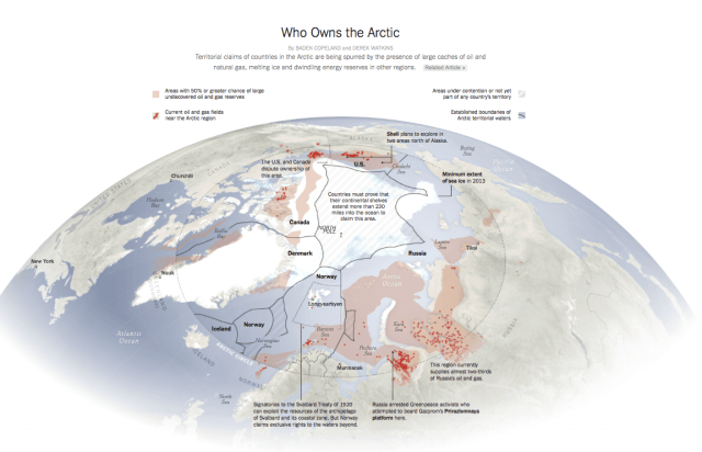 Arctic territorial claims